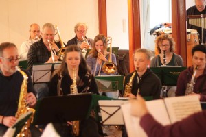 Die Greenhorns beim Probenwochenende